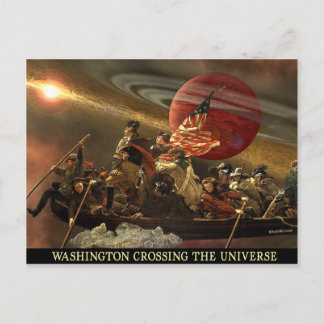 General Washington Crossing the Universe Briefkaart