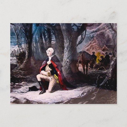 General Washington Praying at Valley Forge, PA Briefkaart (Voorkant)