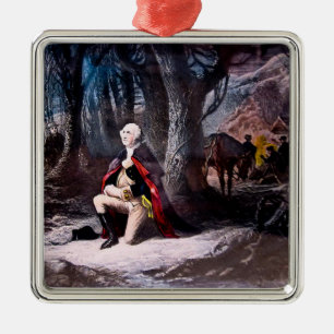 General Washington Praying at Valley Forge, PA Metalen Ornament