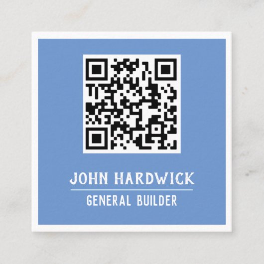 Générateur avec Carte de visite Carré de code QR (Devant)