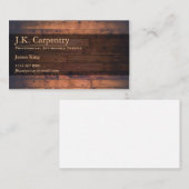 Générateur professionnel / Carte de visite charpen (Devant / Derrière)