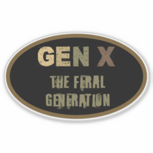 Generatie X: De verwilderde generatie Sticker