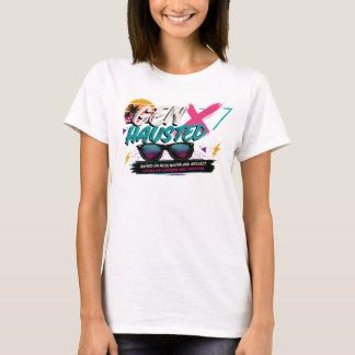 Generatie X, Gen X, Gen Xhausted, Vintage, Retro T-shirt