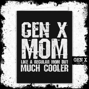 Generatie X Mom Gen Xer Mom 60s 70s 80s Mom Gen X Kaart