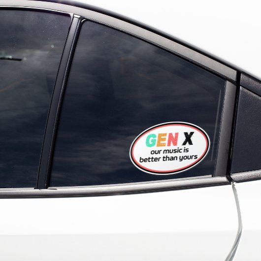 Generatie X: onze muziek is beter Sticker