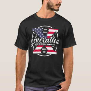 Generatie X opgegroeid met slangwater en verwaarlo T-shirt