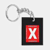 Generatie X Sleutelhanger (Voorkant Links)