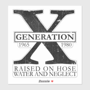 Generatie X - Verhoogd op slangwater en verwaarloz Sticker