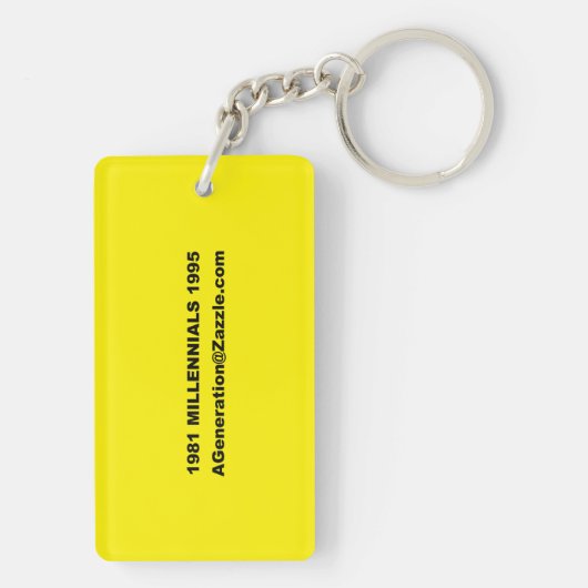 Generatie Y BAR CODE sleutelhanger (achterkant)