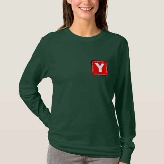 Generatie Y lange hoes voor vrouwen T-Shirt (Voorkant)
