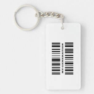 Generatie Z BAR CODE sleutelketen Sleutelhanger