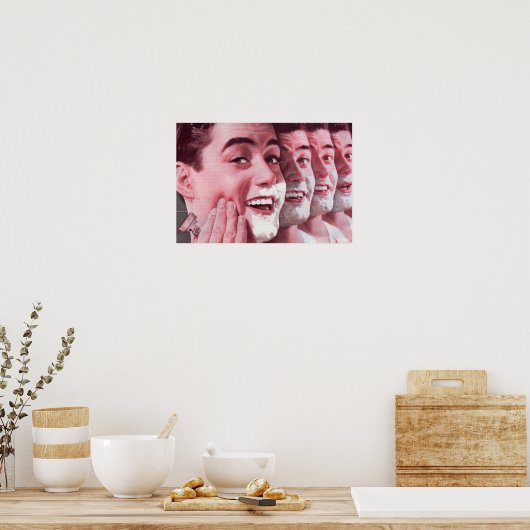 generaties scheerbeurt poster (Keuken)