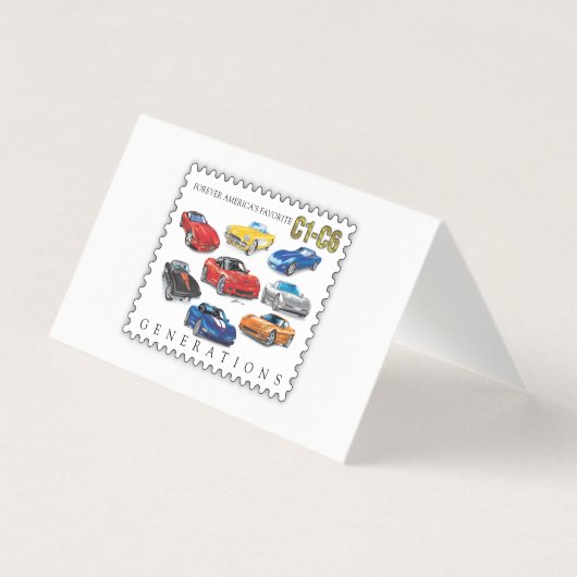 GENERATIES VAN AUTOMOBIELKUNST KAART (Voorkant)