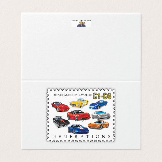 GENERATIES VAN AUTOMOBIELKUNST KAART (Buitenkant ongevouwen)