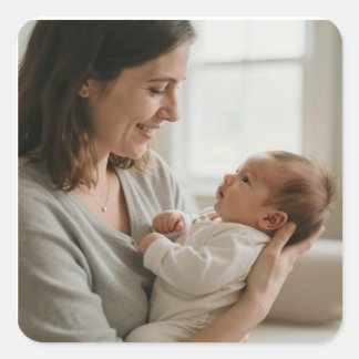 Generaties van Liefde – Oma & Baby Vierkante Sticker