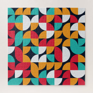 Generatieve Kunst: Kleurrijk Driehoekpatroon Legpuzzel