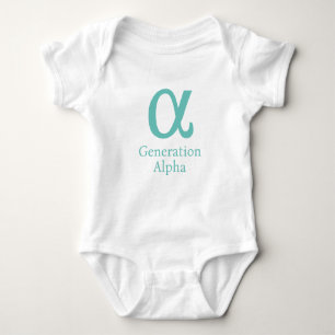 Generation Alpha grieks symbool Baby bodysuit