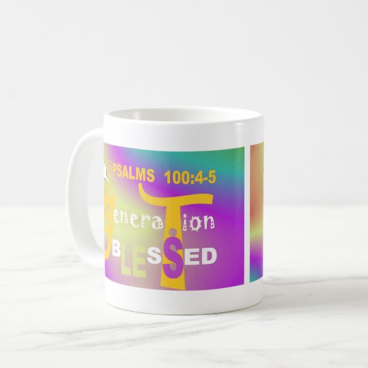 Generation Blessed (EngESP) Coffee Mok (Voorkant links)
