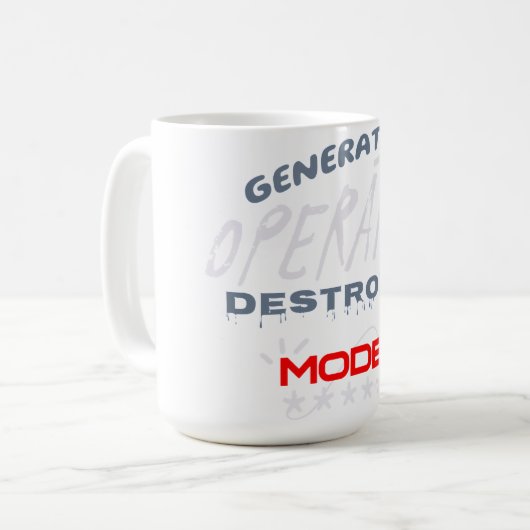 Generation Operator Vernietiger Modus Koffiemok (Voorkant links)