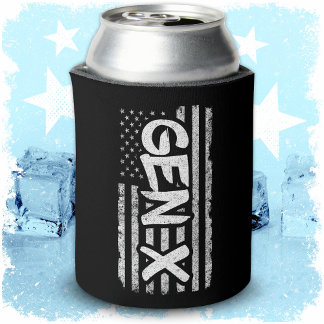 Generation X Amerikaanse vlag Proud Gen X Blikjeskoeler