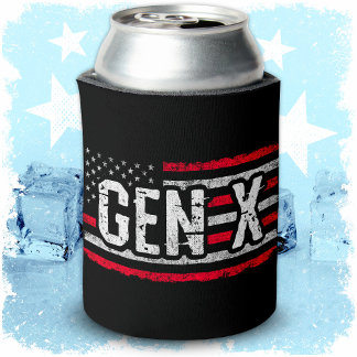 Generation X Gen Xer Amerikaanse vlag Proud Gen X Blikjeskoeler