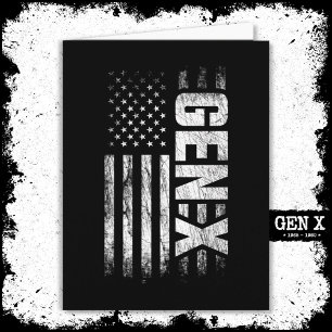 Generation X Gen Xer Gen X American Flag Gen X Kaart