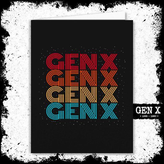 Generation X Gen Xer Gen X Retro  80s Gen X Kaart