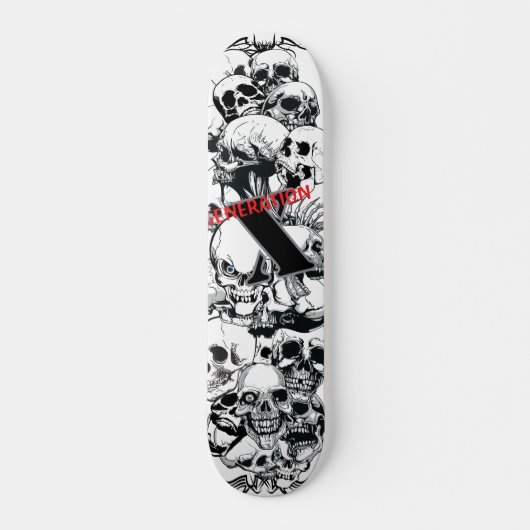 Generation X Pro Skull Deck Skateboard (Voorkant)