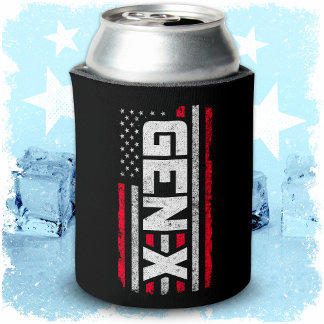 Generation X Proud Gen Xer Amerikaanse vlag Gen X Blikjeskoeler