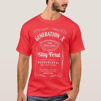 Generation X Stay Feral Premiumriblend retro retro T-shirt