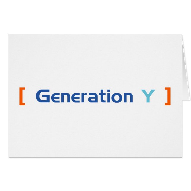 Génération Y (Devant horizontal)