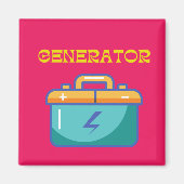 generatormagneet voor menselijk ontwerp magneet (Voorkant)