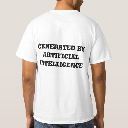 Généré par T-shirt de l'intelligence artificielle (Dos)