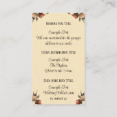 Generic Gothic  Kissing Skeletons Bruiloft Informatiekaartje (Achterkant)