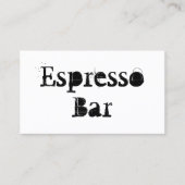 Generic Plain White Espresso Bar - Visitekaartje (Voorkant)
