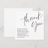 generic thank you note notitiekaartje (Voorkant / Achterkant)