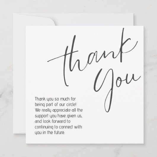 generic thank you note notitiekaartje (Voorkant)
