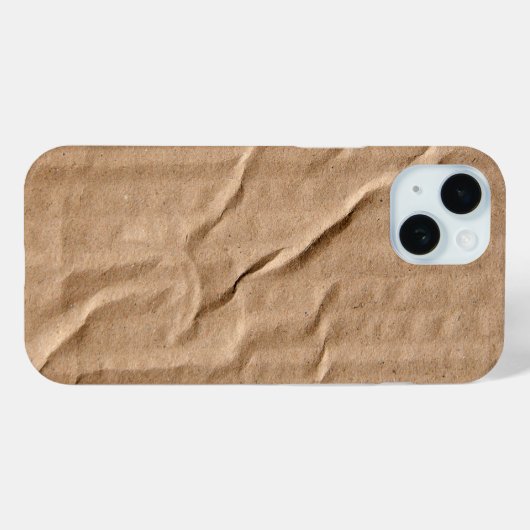 Generiek bruin karton Case-Mate iPhone case (Achterkant (horizontaal))