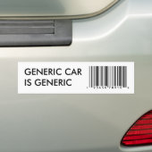 Generiek Bumpersticker (Op auto)