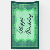 Generiek Happy Birthday Spandoek (Verticaal)