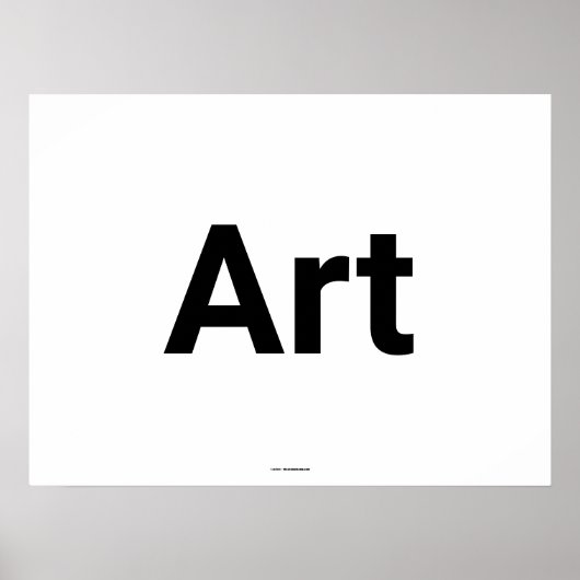 Generieke Art Typografie Poster (Voorkant)