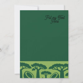 Generieke baobab kokosnoot kaart