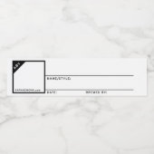 Generieke Blank Homebrew Bier Labels Waterfles Etiket (Enkel label)