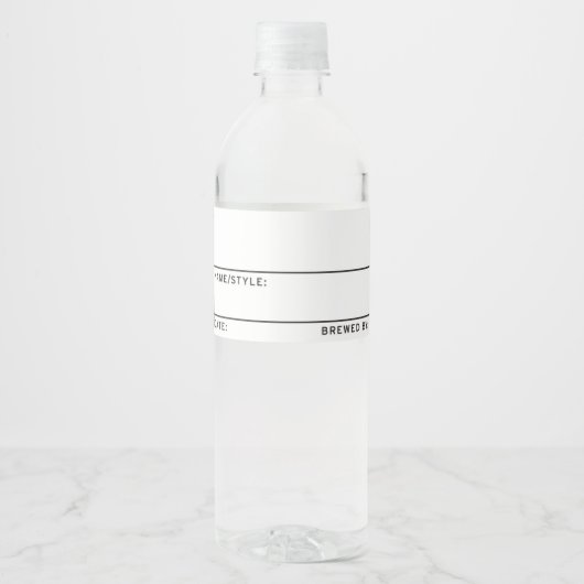Generieke Blank Homebrew Bier Labels Waterfles Etiket (Voorkant)
