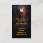 Generieke lamp met vuurvliegjes visitekaartje (Achterkant)