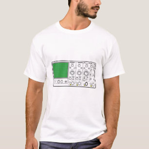 Generieke Oscilloscoopdiagramspanning voorpaneel T-shirt