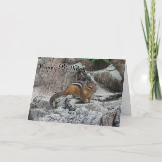 Generieke Verjaardag Kaart Chipmunk