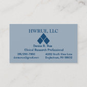 Générique professionnel de carte de visite (Dos)