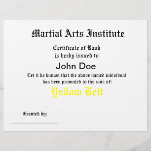 Generisch certificaat van krijgskunst
