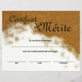 Generisch excellentiecertificaat van de Franse kla Flyer